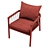 Kerry Lounge Chair: Modern Comfort in Style 3D model small image 11