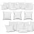Accent Couch Toss: Sofa Pillows with Multiple Sizes 3D model small image 3