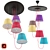 Elegant Potpourri Chandelier 3D model small image 1