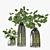 Silver Dollar Eucalyptus Vase 3D model small image 2