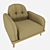 Velvet Eye-Catching Single Sofa | Meraki 3D model small image 2