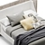 West Elm Thea Wing Bed: Modern, Stylish, and Comfortable 3D model small image 3