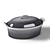 Le Creuset Oyster Oval Casserole 3D model small image 1