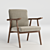 Elegant Archduck Chair: Stylish and Comfortable 3D model small image 4