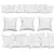 Accent Couch Toss: Chic Decor Pillows 3D model small image 4