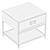 Sleek Nightstand with Color Options 3D model small image 4