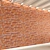 Vintage Brick Wall Texture 3D model small image 3