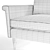 Sophisticated MARQ Pierce Armchair 3D model small image 3