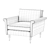 Sophisticated MARQ Pierce Armchair 3D model small image 10