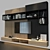 Versatile TV Wall | Customizable Décor 3D model small image 3