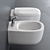 Flaminia Bonola Wall-Hung WC: Sleek Jasper Morrison Design 3D model small image 2