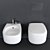 Flaminia Bonola Wall-Hung WC: Sleek Jasper Morrison Design 3D model small image 3