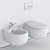 Flaminia Bonola Wall-Hung WC: Sleek Jasper Morrison Design 3D model small image 5