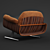 Elegant Executive Lounge Chair 3D model small image 5