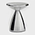 Sleek Silver Cosmo Side Table 3D model small image 1