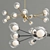 Kaver Shot Chandelier: Modern Design, LED Lights 3D model small image 1