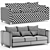 Sleek & Stylish Ligne Roset Estienne Sofa 3D model small image 5