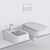 Ceramica Flaminia Como Wall-Hung WC 3D model small image 5