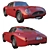 Vintage Aston Martin Zagato 1964 3D model small image 2