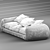Modern Grey Fabric Sofa 3D model small image 3
