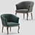 Dall Poltrona Armchair: Sleek and Stylish 3D model small image 1