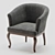 Dall Poltrona Armchair: Sleek and Stylish 3D model small image 3