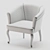 Dall Poltrona Armchair: Sleek and Stylish 3D model small image 4