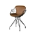 Modern Wire Dining Chair 3D model small image 9