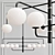 Berka Pendant Light: Modern Metal and Glass Lighting 3D model small image 1