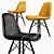 Sophisticated Leather Lucia Side Chair - Industry West 3D model small image 2