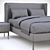 Elegant Zegen Bed Naomi: Stylish and Comfortable 3D model small image 4