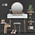 Elegant Arinze Vanity Set 3D model small image 4