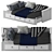 Corona Render Bed-2: High Poly, Unwrapped 3D model small image 1