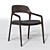 Wooden Fabric Chair 3D model small image 5