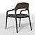 Wooden Fabric Chair 3D model small image 6