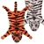 Wild Tiger Bath Mat - Urban Outfitters 3D model small image 1