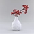 Berry Branch Vase: Stunning Decor Piece 3D model small image 1