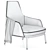 Poliform Armchair: Elegant Comfort 3D model small image 5