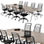 Office Conference Table Set 3D model small image 2