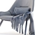 Elegant Metal Leg Lounge Chair 3D model small image 5