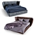 Elegant Sedona Bed: Busnelli High Version 3D model small image 1