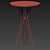  Modern Upholstered Counter Stools 3D model small image 4