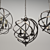 Elegant Triple Chandelier Orb 3D model small image 3