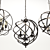 Elegant Triple Chandelier Orb 3D model small image 7