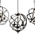 Elegant Triple Chandelier Orb 3D model small image 10