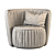 Elegant Comfort Armchair 3D model small image 4