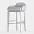 Sleek Lacquered Bar Stool 3D model small image 4