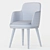 Stylish Misool Dining Armchair 3D model small image 4