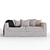 Contemporary Marseille 3-Seater Sofa 3D model small image 1