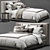 RH Lawson Bed - Stylish and Elegant Furniture 3D model small image 1